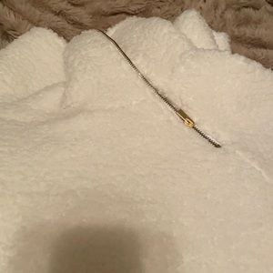 NWOT express white polyester sweater